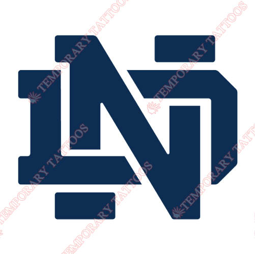 Notre Dame Fighting Irish Customize Temporary Tattoos Stickers NO.5711